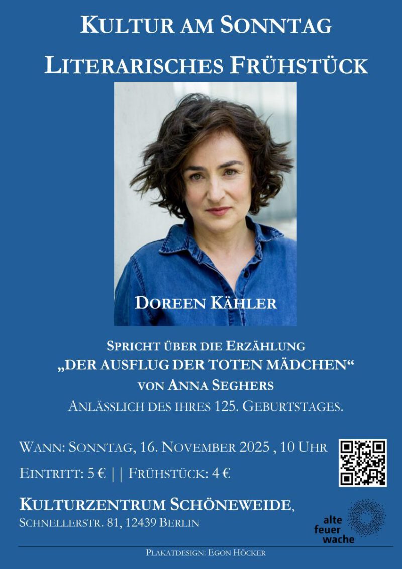 202511 Ku Sch Plakat Lit Frühstück Doreen Kähler Anna Seghers