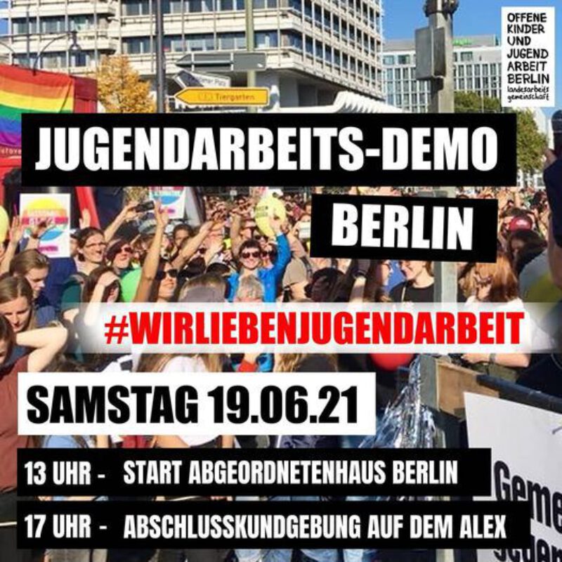 Demoaufruf Jugendarbeit
