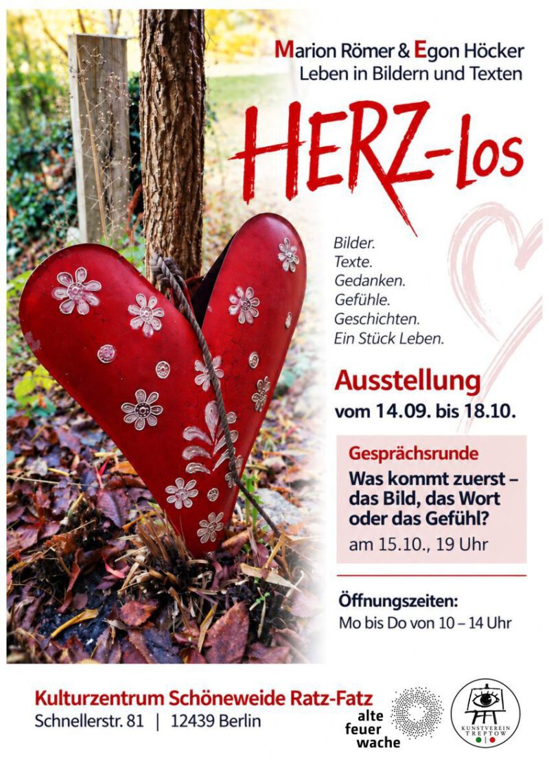 Plakat Herz los www