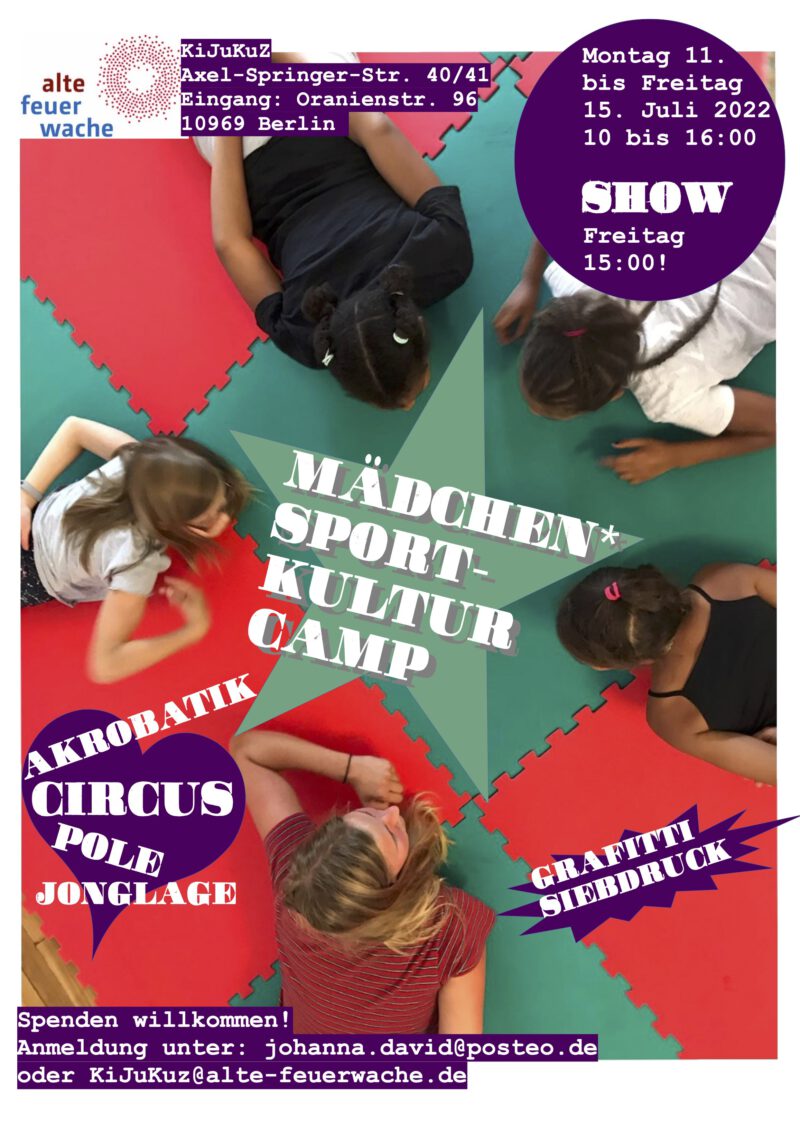 Flyer mädchen sommer